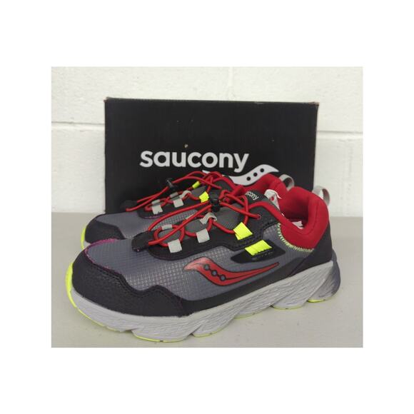Saucony Other - Saucony size 4.5 m wnd shld 3.0 grey red SK267278 sneakers shoes